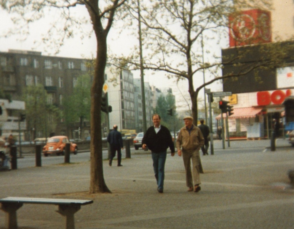 Here is Peter with my brother Peter Uwe in Berlin, Adenauer Platz.